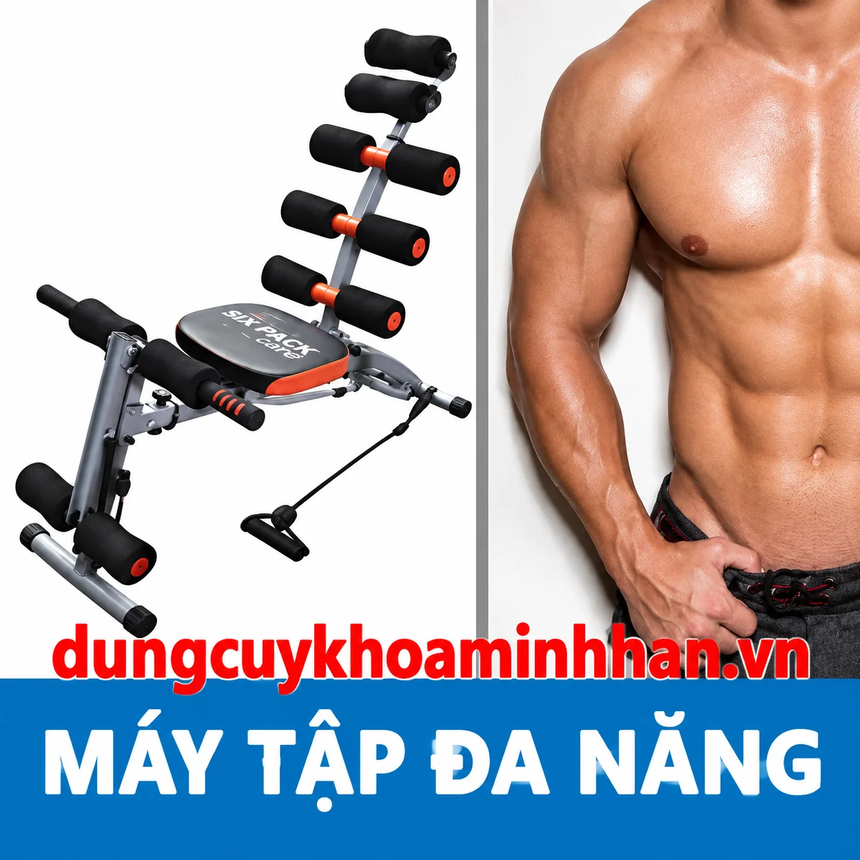 MÁY TẬP CƠ TOÁN THÂN SIX PACK CARE 1002N